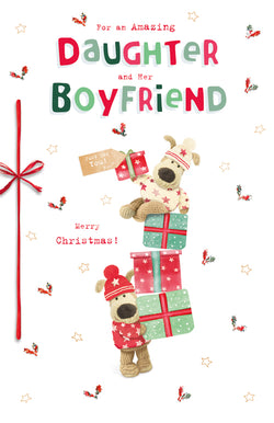 Daughter And Boyfriend Christmas Card 