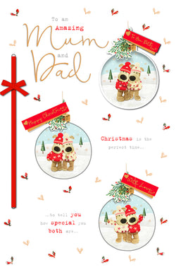 Mum And Dad Christmas Card 