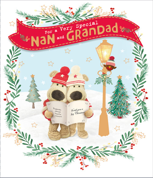 Nan And Grandad Christmas Card