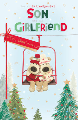 Son And Girlfriend Christmas Card