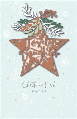 Lovely Daughter Christmas Card 