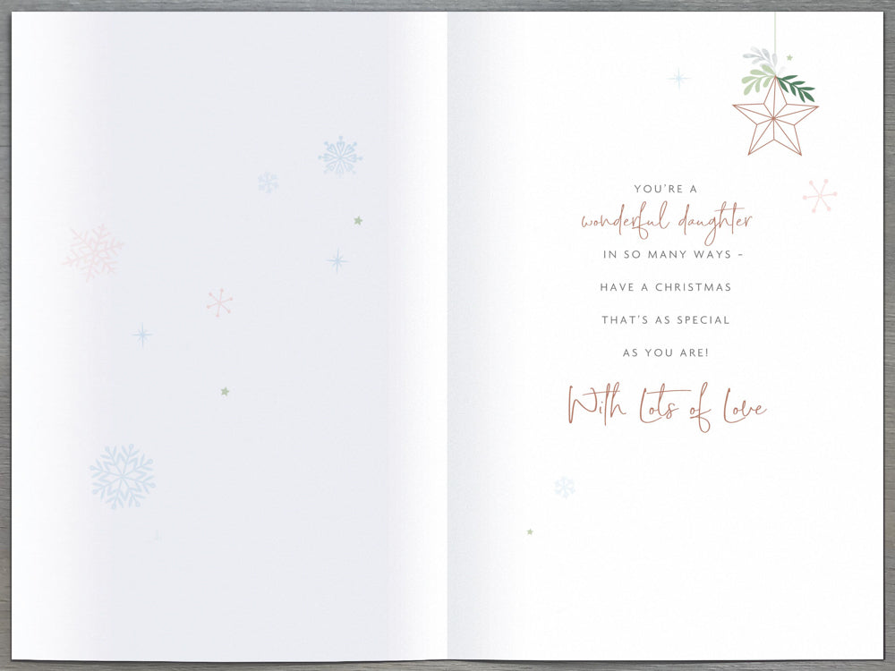 Lovely Daughter Christmas Card 