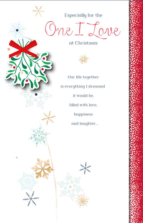One I Love Christmas Card