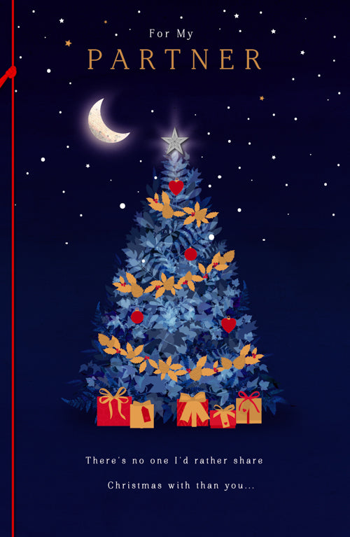 For My Partner Christmas Card