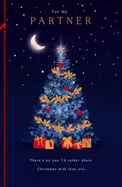 For My Partner Christmas Card