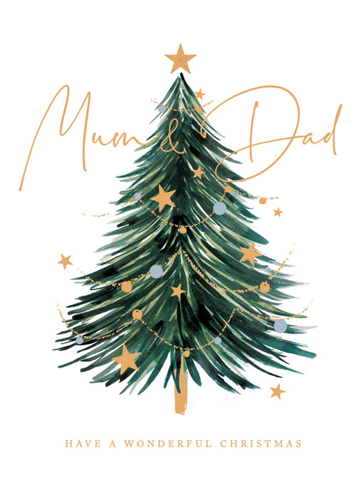 Mum And Dad Christmas Card