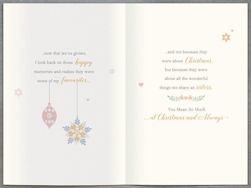 Special Sister Christmas Card 