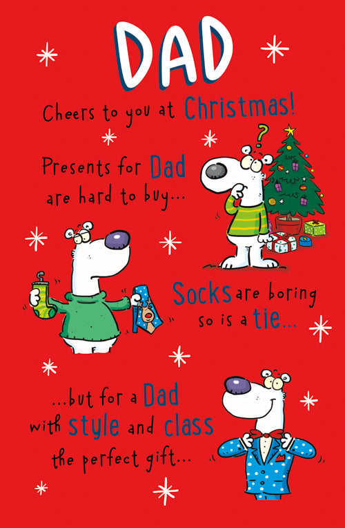 Funny Dad Christmas Card