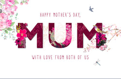 Both Of Us Mum Mothers Day Card