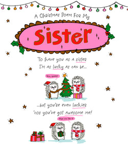 Funny Sister Christmas Card