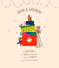 Nana And Grandad Christmas Card