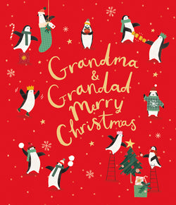 Grandma And Grandad Christmas Card