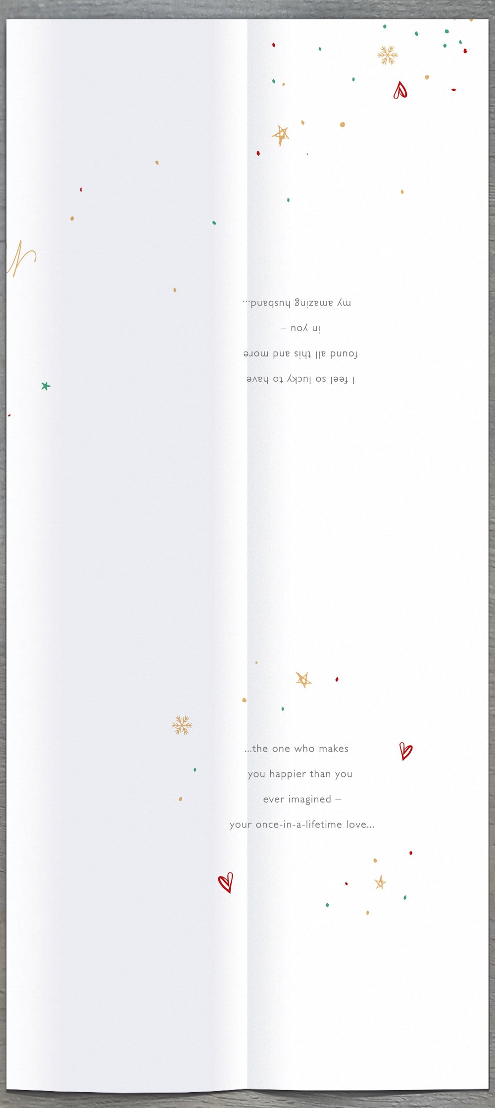 Husband Christmas Card