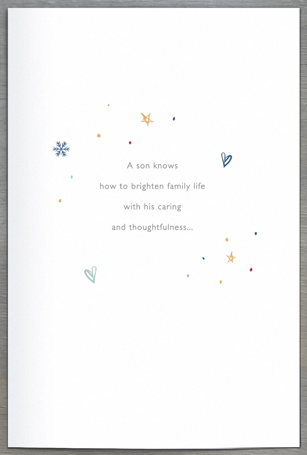 Son Christmas Card