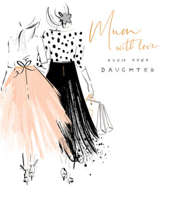 From Your Daughter Mum Mothers Day Card