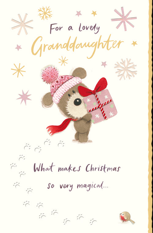 Lovely Granddaughter Christmas Card