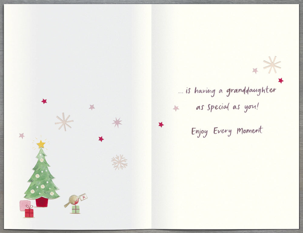 Lovely Granddaughter Christmas Card