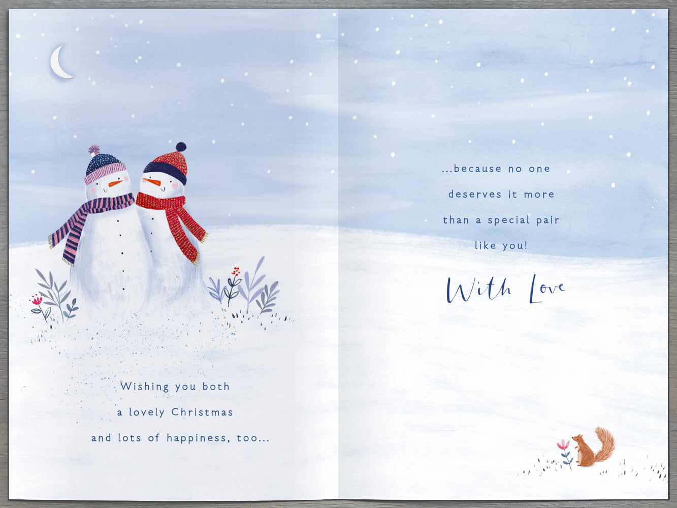 Both Of You Christmas Card