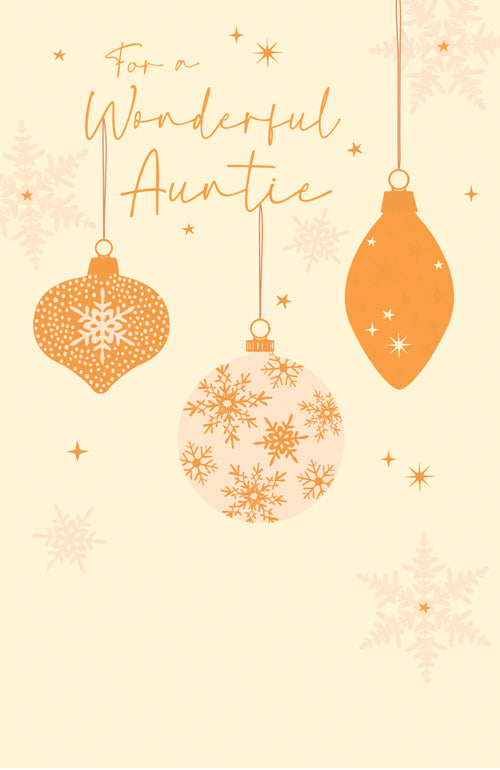 Auntie Christmas Card 