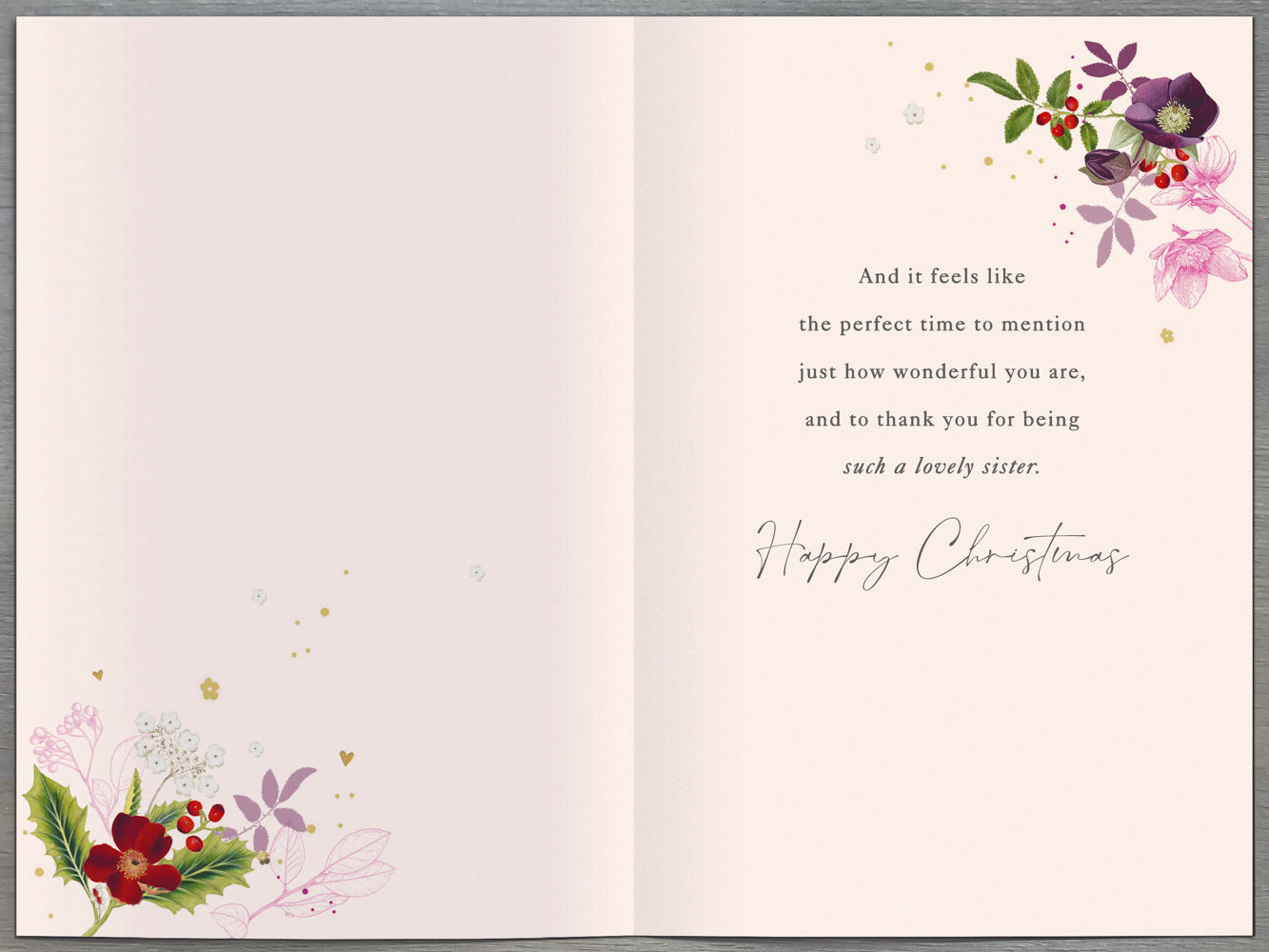 Special Sister Christmas Card