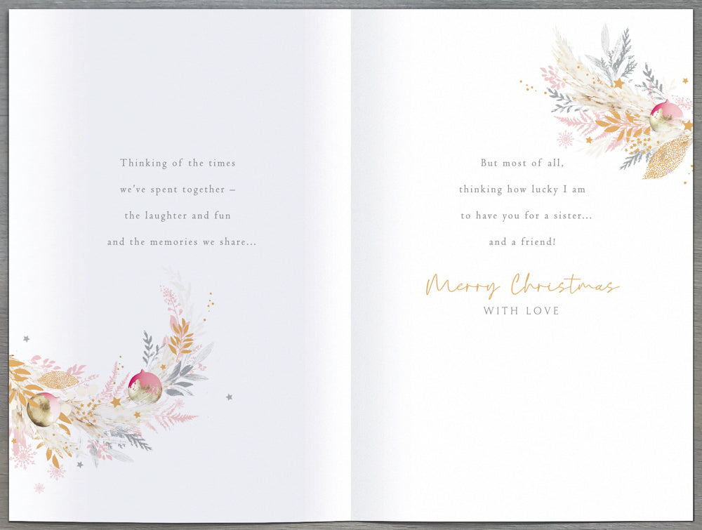 Special Sister Christmas Card 