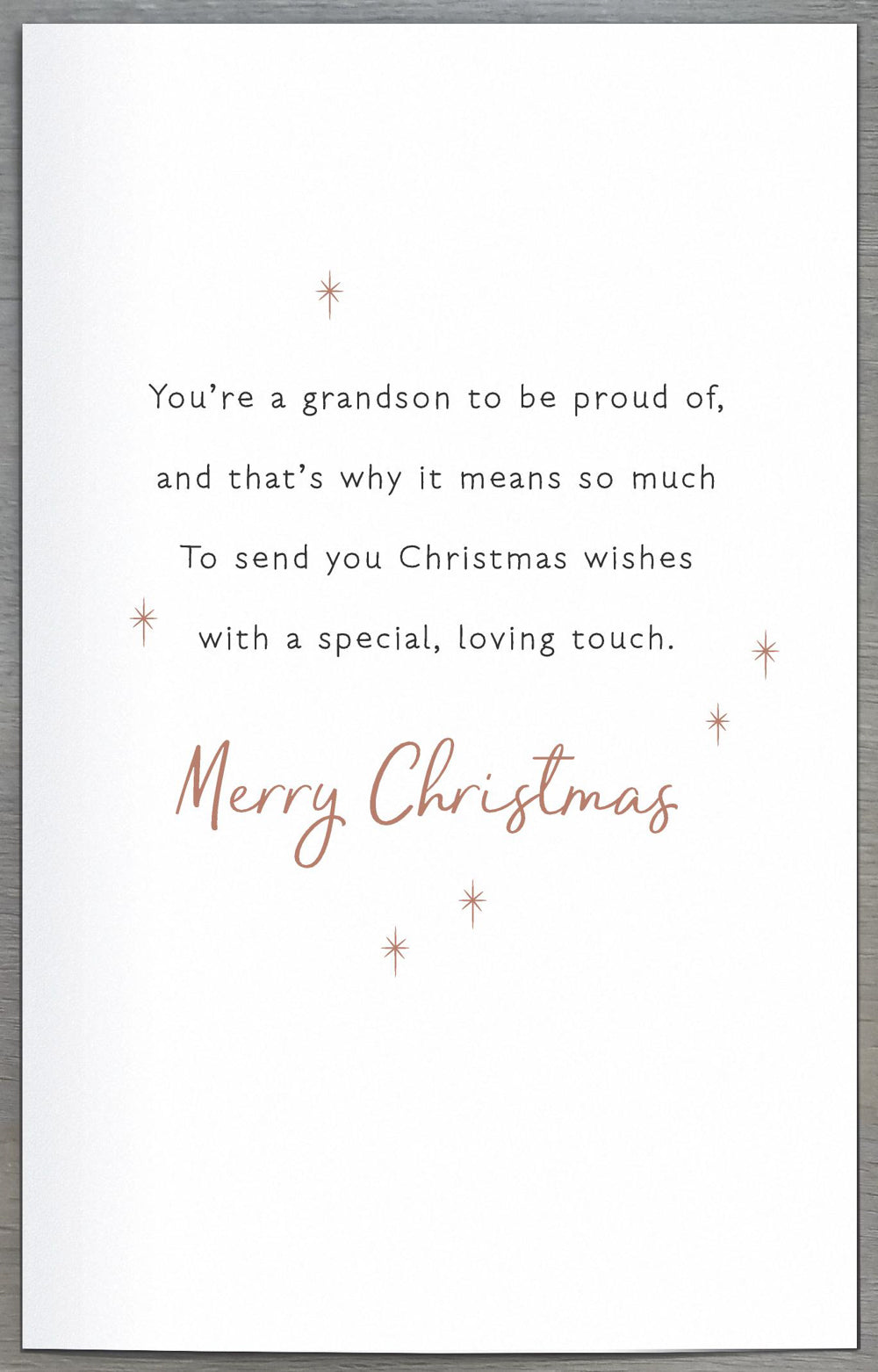 Grandson Christmas Card