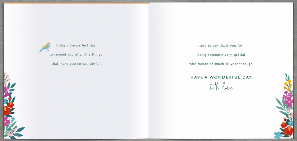 General Mothers Day Card - Colourful Flower