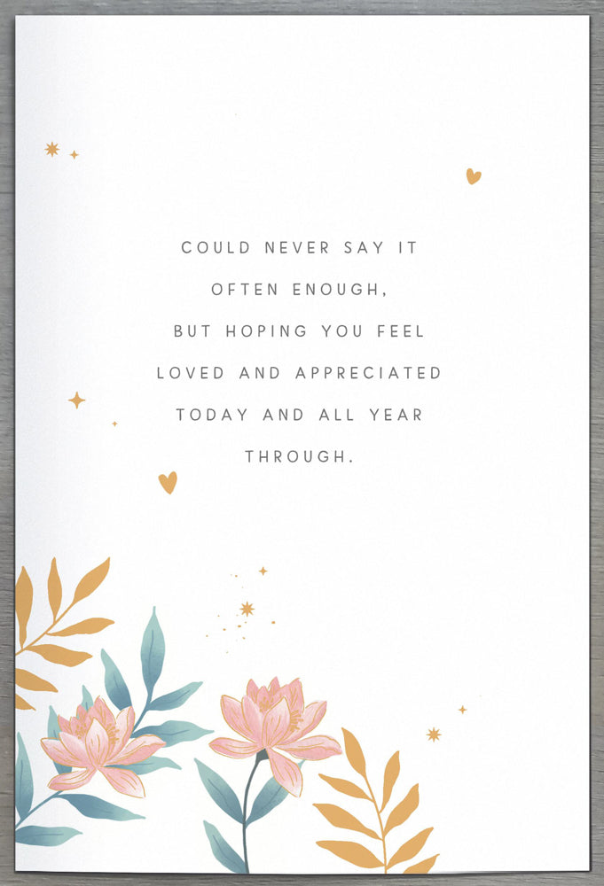 Just For You Mothers Day Card