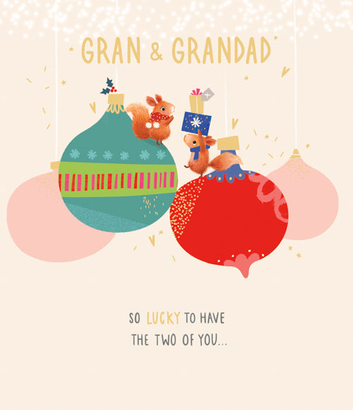 Gran And Grandad Christmas Card