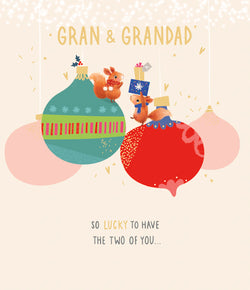 Gran And Grandad Christmas Card