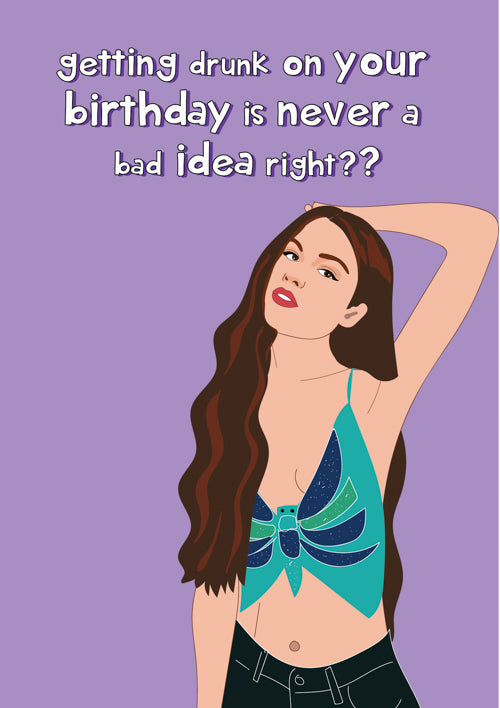 Funny Female Birthday Card Personalisation