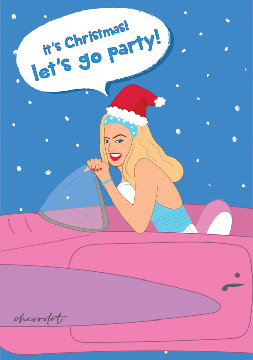 Funny Female Christmas Card Personalisation