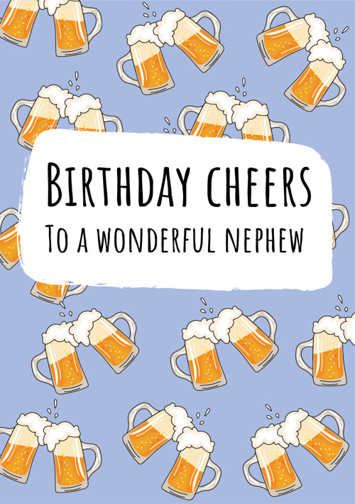 Funny Nephew Birthday Card Personalisation
