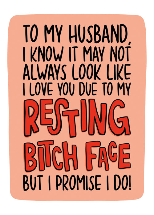 Humour Husband Card Personalisation