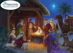 Charity Christmas Card (In Irish & English) - Box / Children's Health Foundation & Nativity