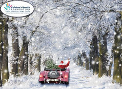 Charity Christmas Card (In Irish & English) - Box / Children's Health Foundation & Snow Car Santa Bike