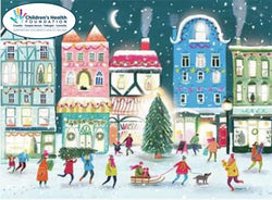 Charity Christmas Card (In Irish & English) - Box / Children's Health Foundation & Snow Town