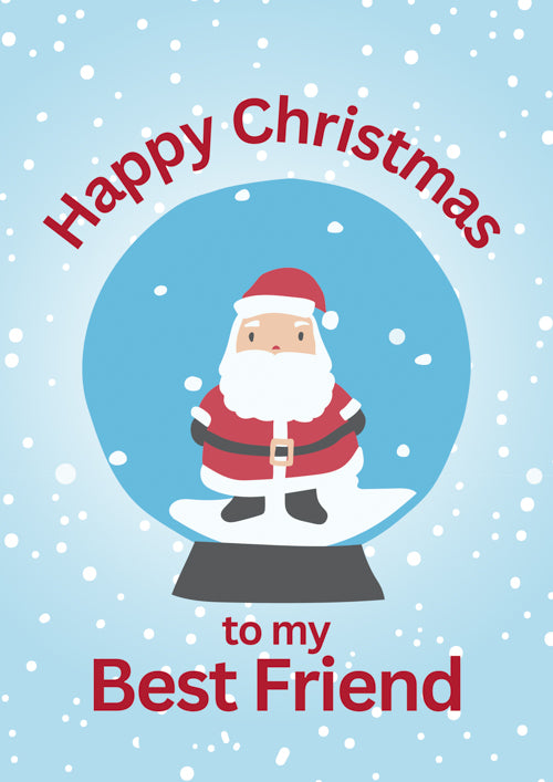 Best Friend Christmas Card Personalisation