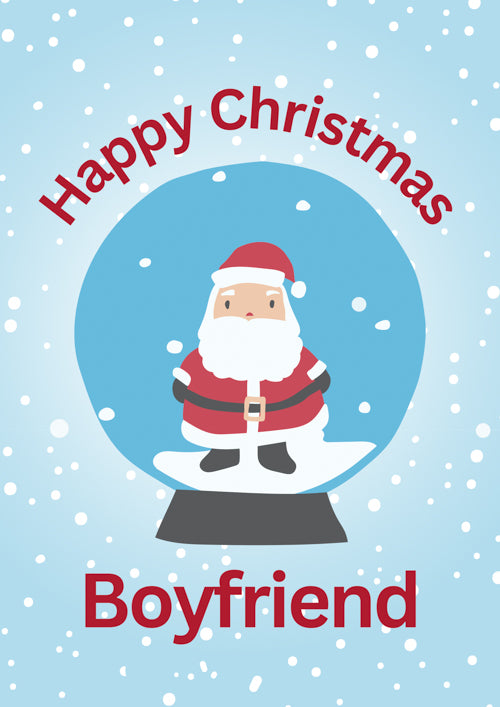 Boyfriend Christmas Card Personalisation