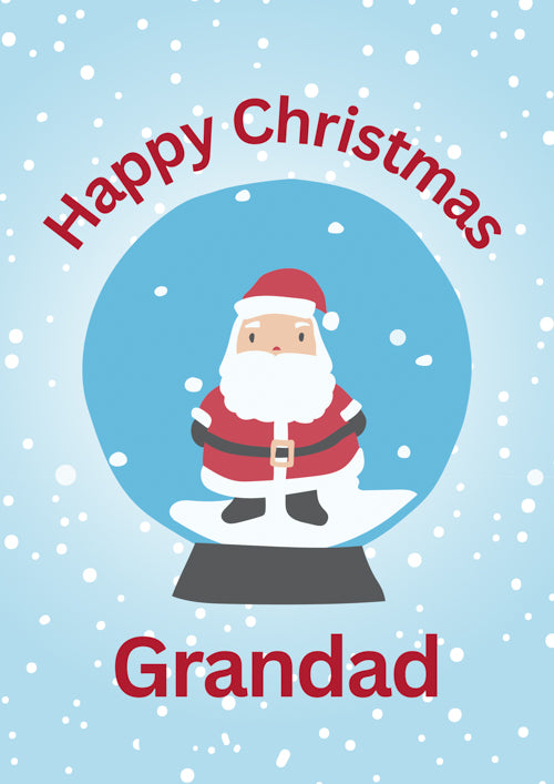 Grandad Christmas Card Personalisation