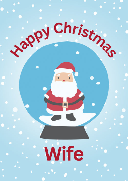 Wife Christmas Card Personalisation