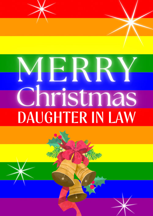 LGBTQ+ Daughter In Law Christmas Card Personalisation