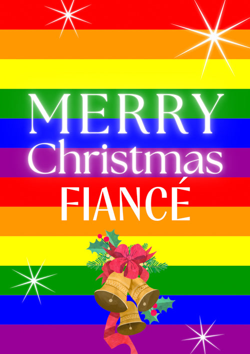 LGBTQ+ Fiance Christmas Card Personalisation