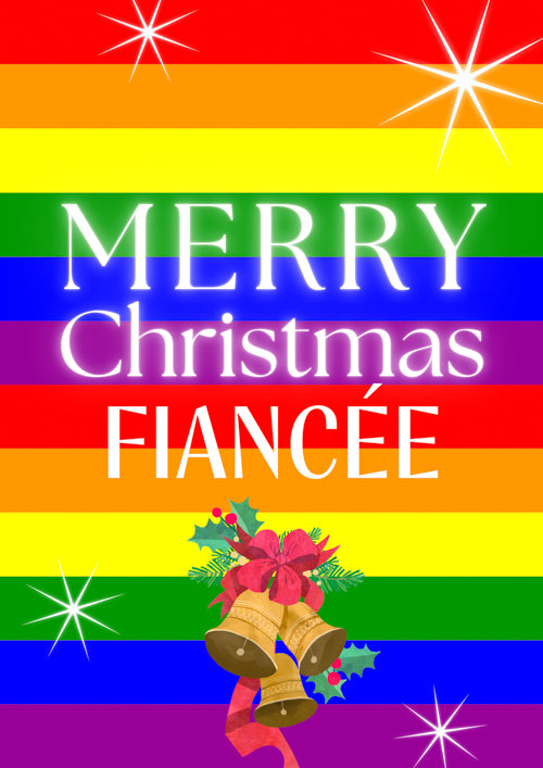 LGBTQ+ Fiancee Christmas Card Personalisation