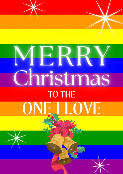 LGBTQ+ One I Love Christmas Card Personalisation
