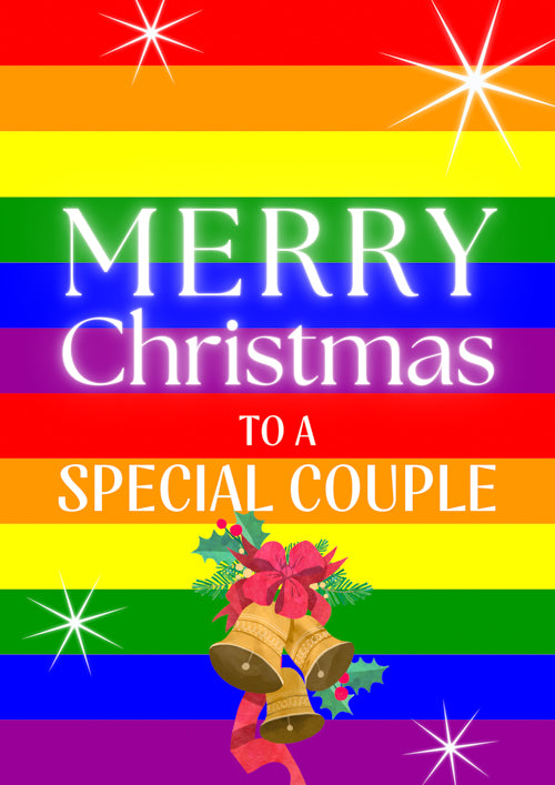 LGBTQ+ Special Couple Christmas Card Personalisation
