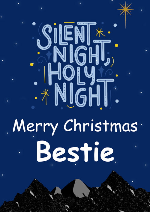 Bestie Christmas Card Personalisation