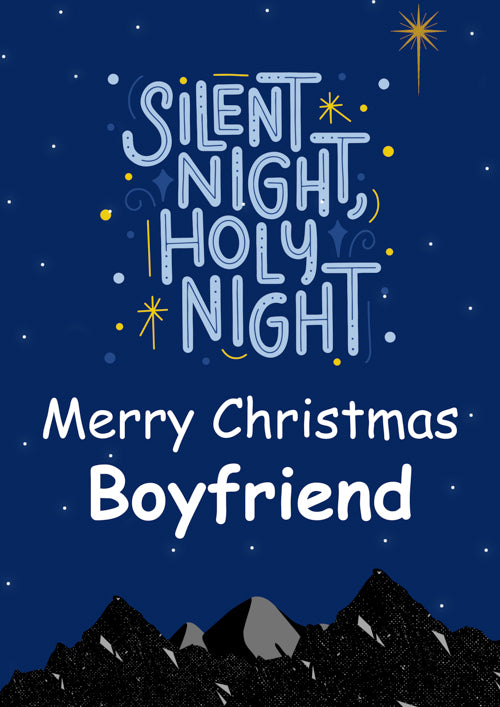 Boyfriend Christmas Card Personalisation