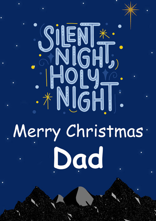 Dad Christmas Card Personalisation