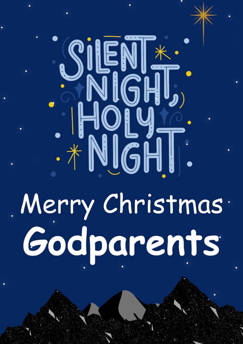 Godparents Christmas Card Personalisation